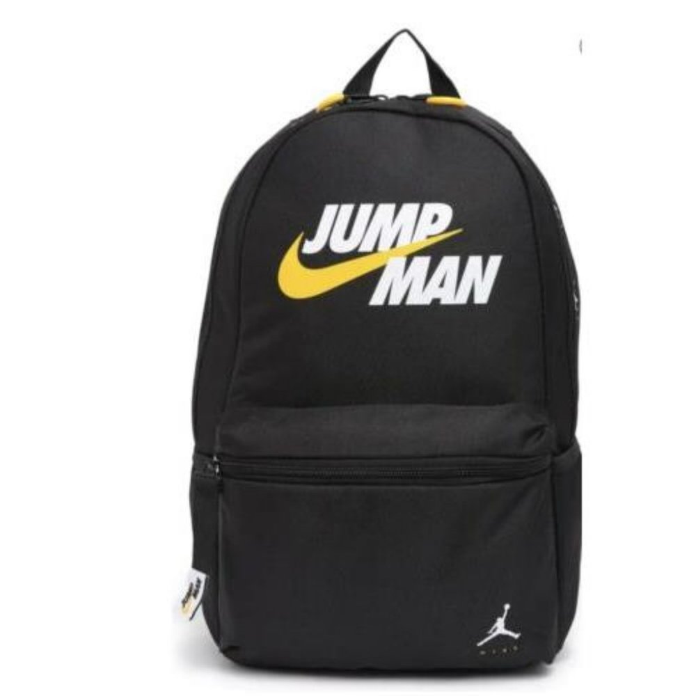 Nike Air Jordan Jumpman School Sport Backpack Black/White/Yellow -UNISEX-NWT